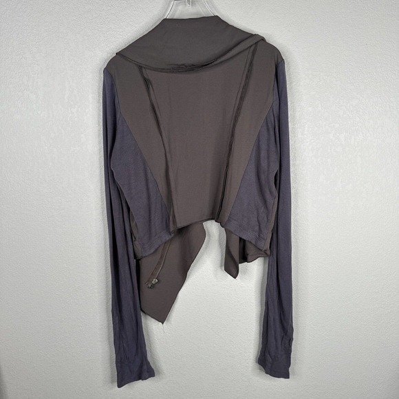 lafayette 148 Jacket Women's Medium Brown Shawl Neck Long Sleeve Open Front - Picture 2 of 11